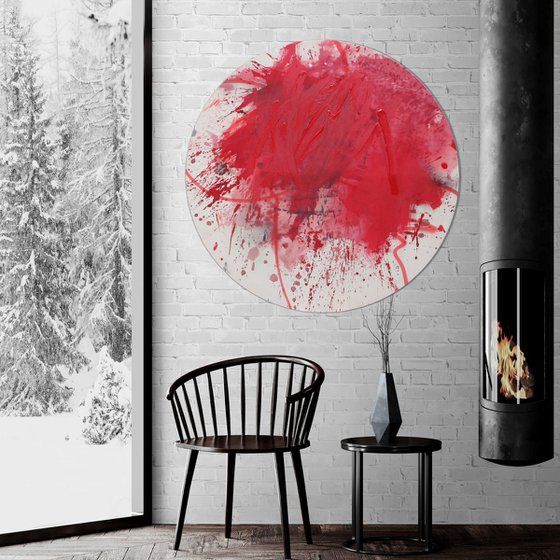 Rough Red 3 (Circle)