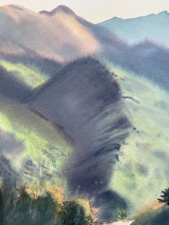 Sunrise in the Mountains