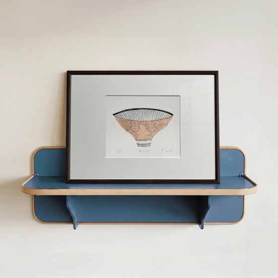 Midcentury Bowl No.3 original drypoint