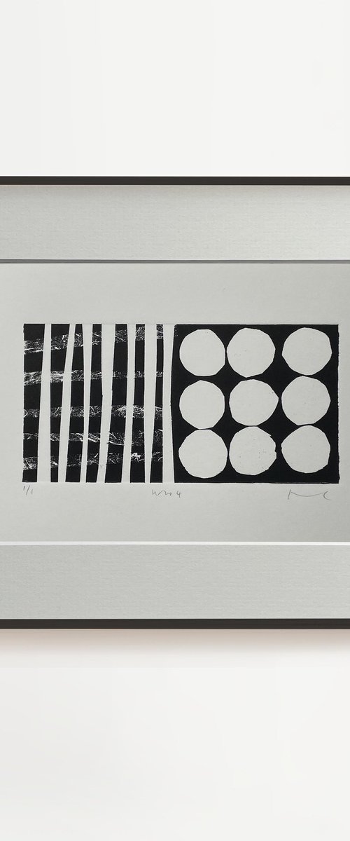 Mono No.4 original abstract monotype by Francesca Iannaccone