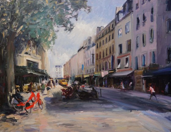 Paris , matin , rue de la roquette