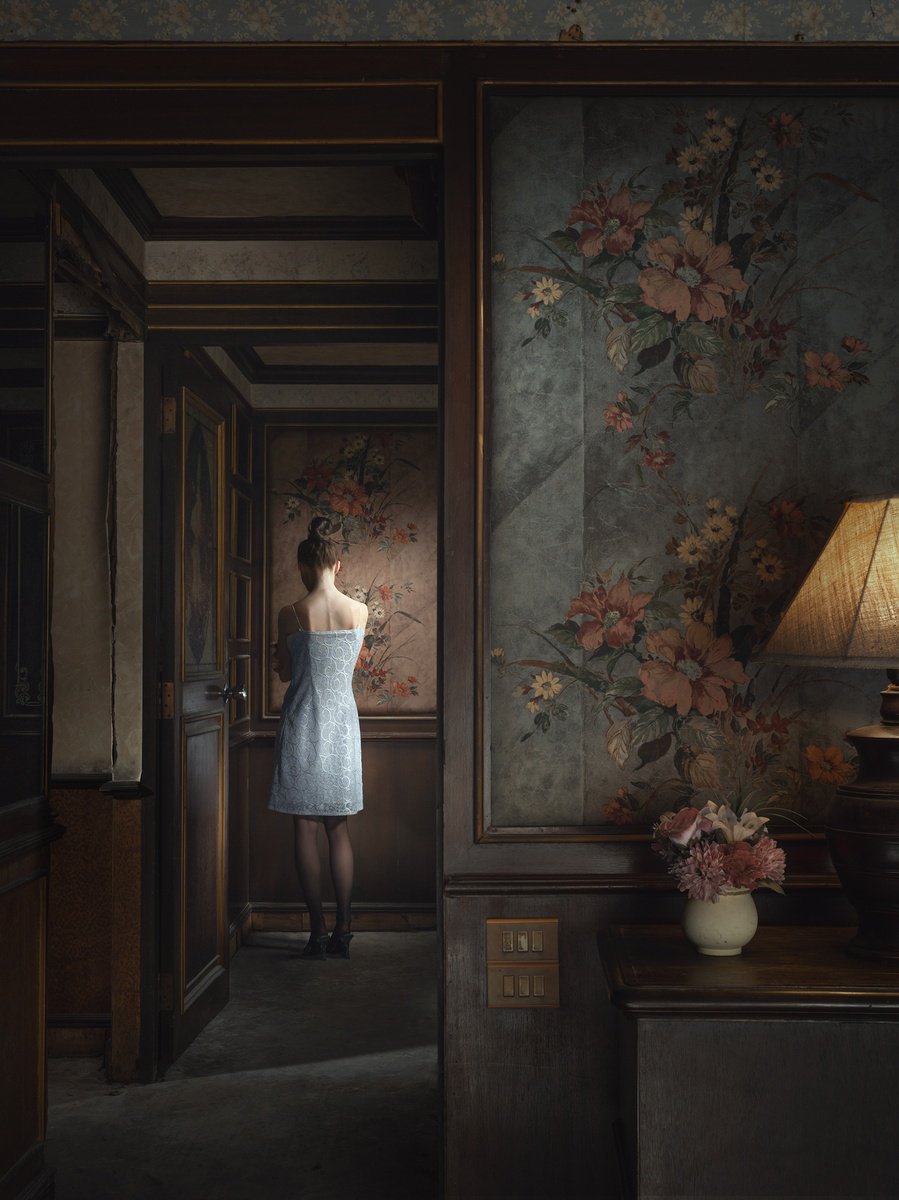 Photorealistic Portrait Photograph By Dmitry Ersler, 27 X 36, The Ceremony. One., Original Artwork