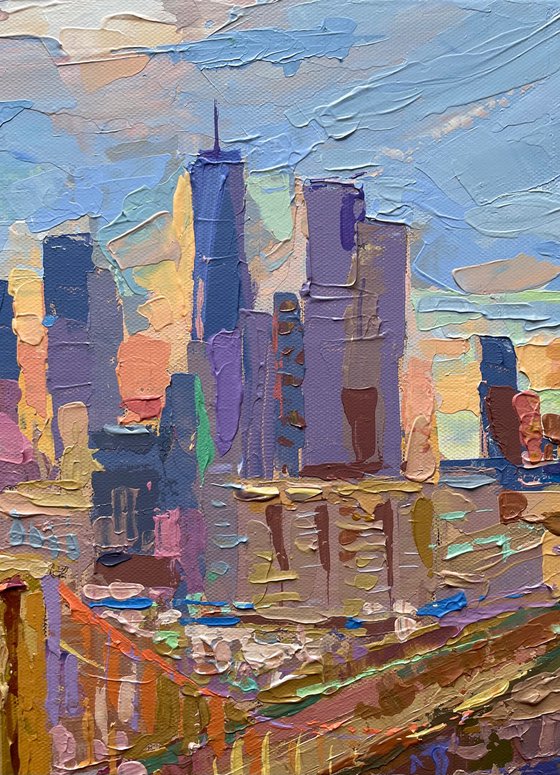 Brooklyn Bridge at Sunset NYC