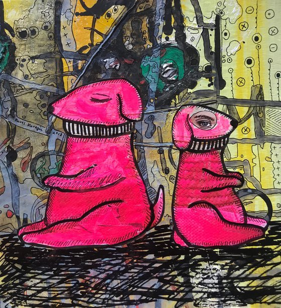 Pink dogs