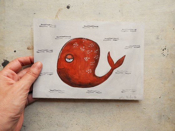 The funny red fish