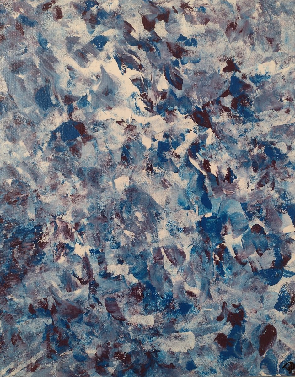 Abstract blue by Van Dam Art