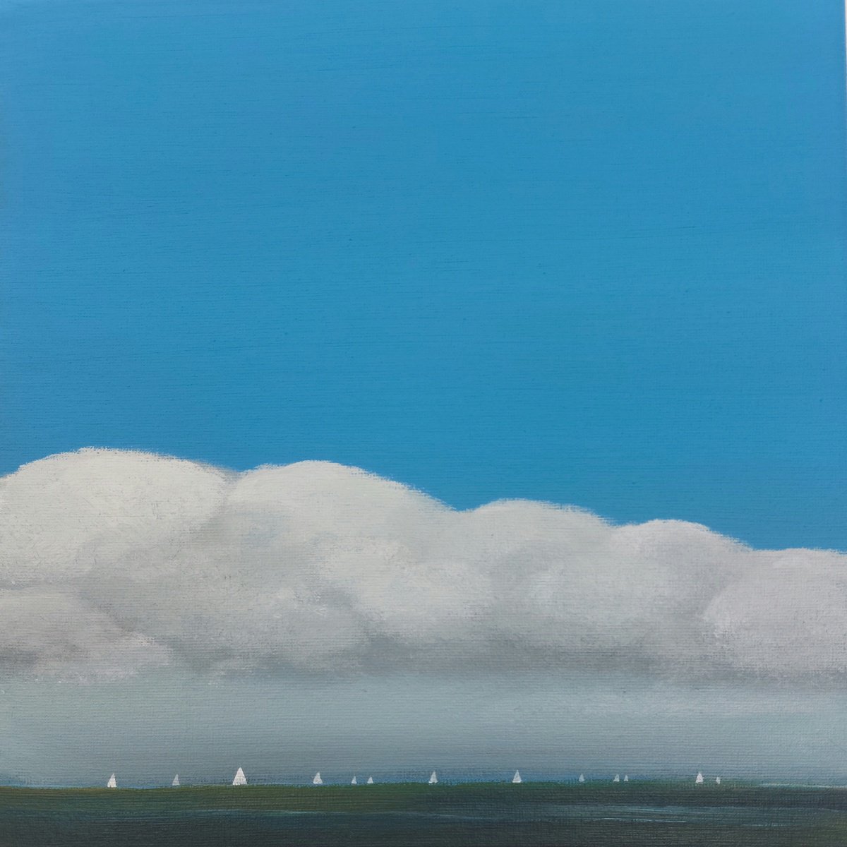 White sails (August) by Nelly van Nieuwenhuijzen