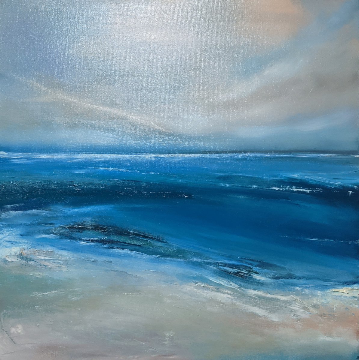 Tranquil Beachscape by Jo Earl