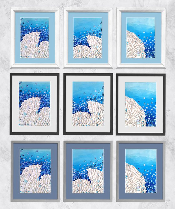 White Corals, set of 3