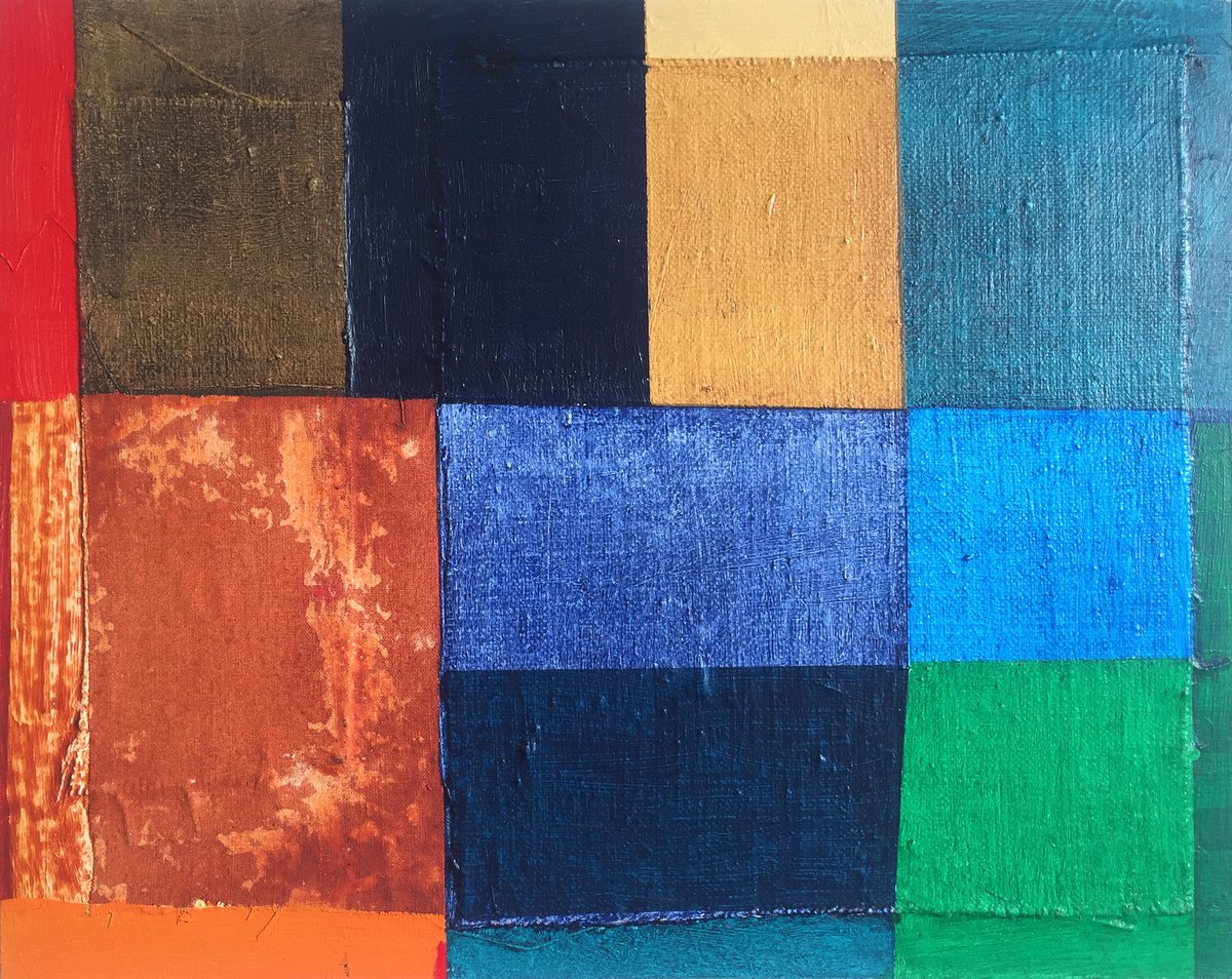 Geometric Painting , Cresendo 5 By Aleksandra Niemczyk, 14 X 11, Artwork For Sale On Artfinder
