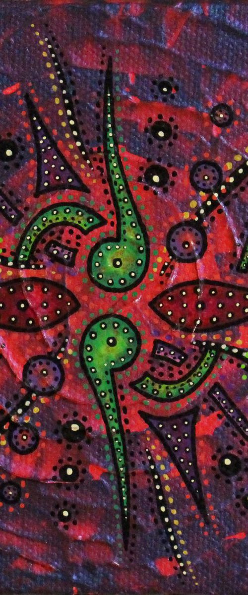 Sense of fuchsia grey movement by Jonathan Pradillon