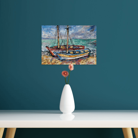 Boats Before the Storm