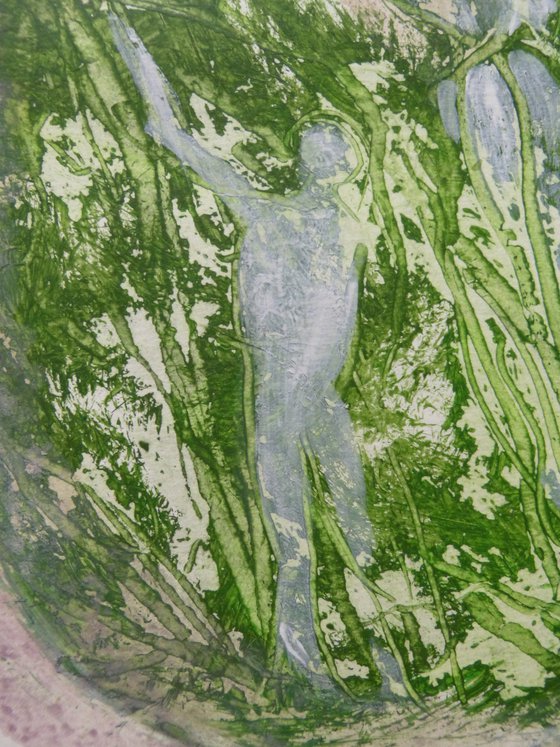 Green Mood 13, acrylic on paper 29x41 cm