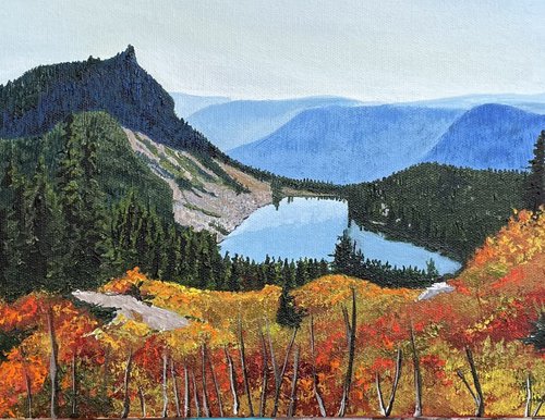 Mt. McCausland overlooking Lake Valhalla by Anne Shaughnessy