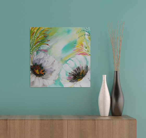 Spring melody, floral, original acrylic painting