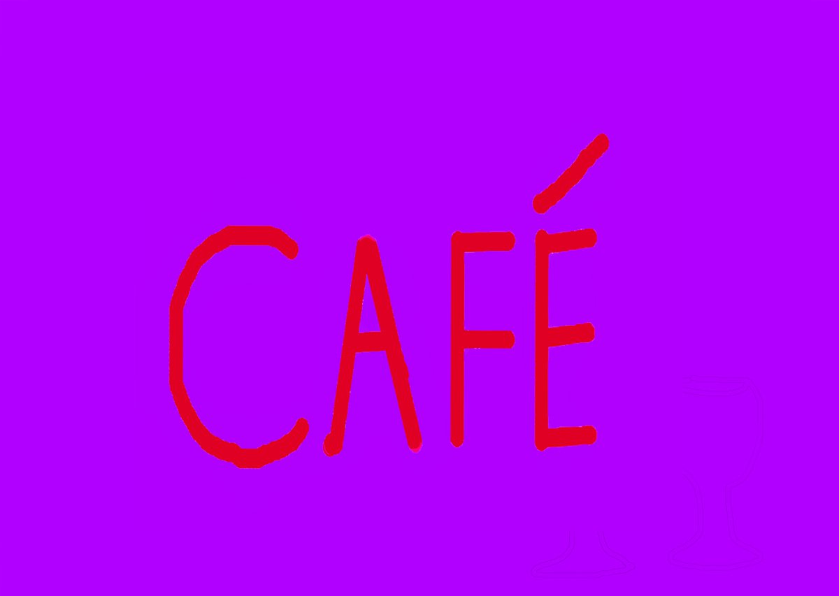 Cafe Sign by Christopher West