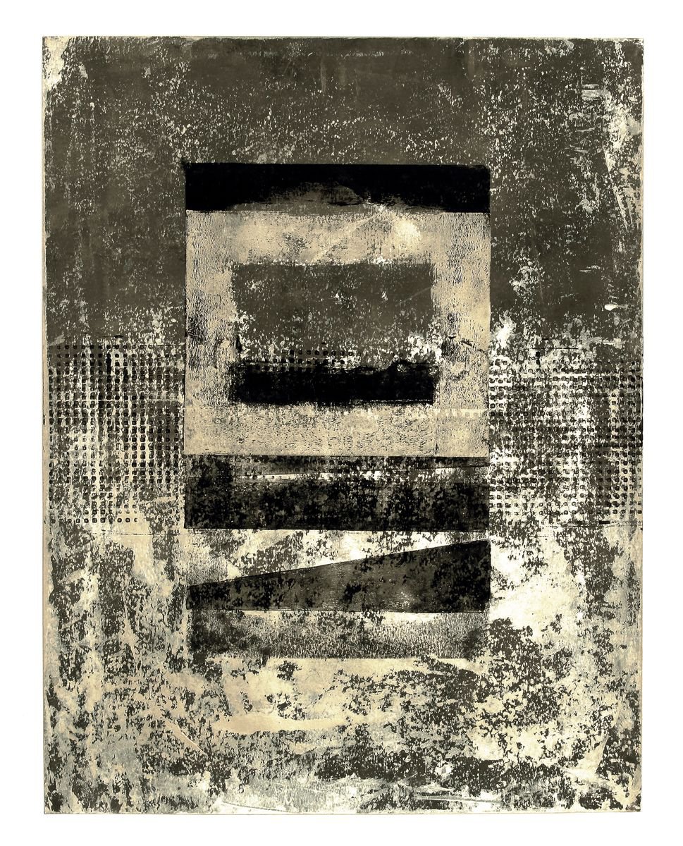 Abstract Acrylic Painting By Petr Strnad, 20 X 26", Position Ii., Original Artwork