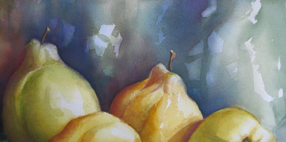 Still life with quinces