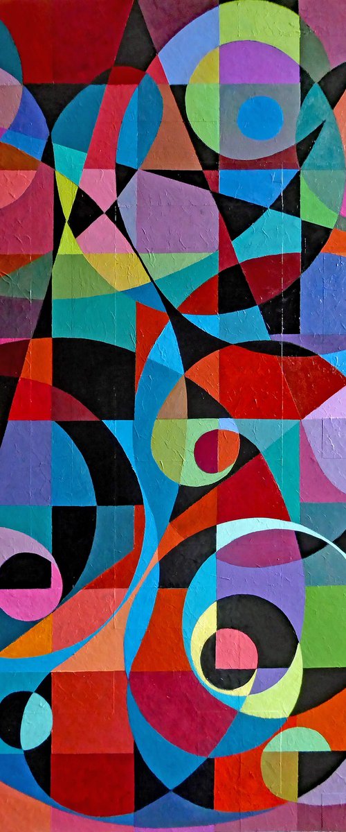 FLOATING FORMS WITHIN GRID by Stephen Conroy