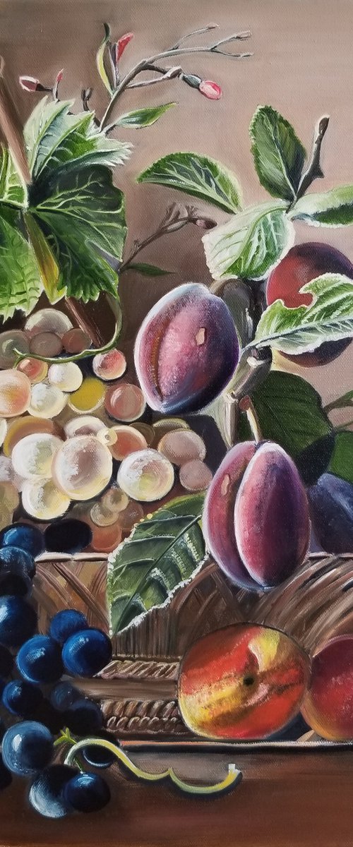 Dutch Still Life with Fruits. by Alexandra Tomorskaya/Caramel Art Gallery