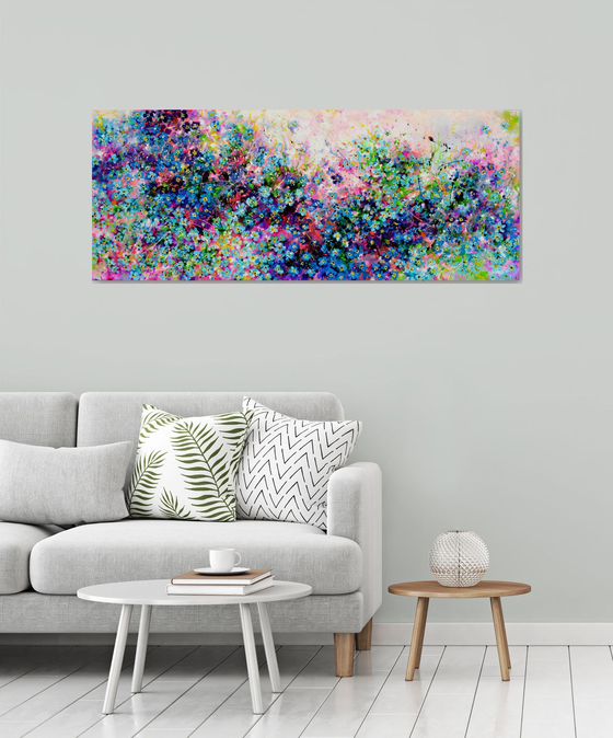 Sunrise Forget Me Not Myosotis Flower Field