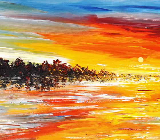 Romantic Evening Lake C 1