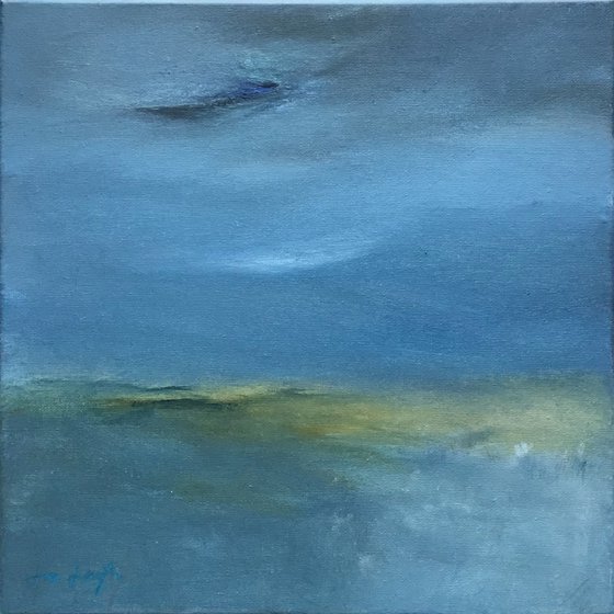 Reflecting Light I - original abstract seascape painting