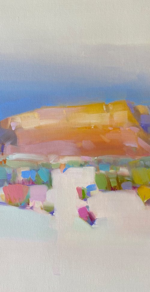 Desert View, Original oil painting, Handmade artwork, One of a kind by Vahe Yeremyan