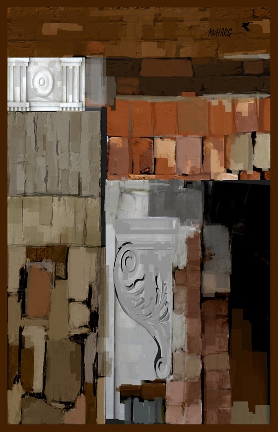 OLD MASONRY #2 LARGE  38"X60"