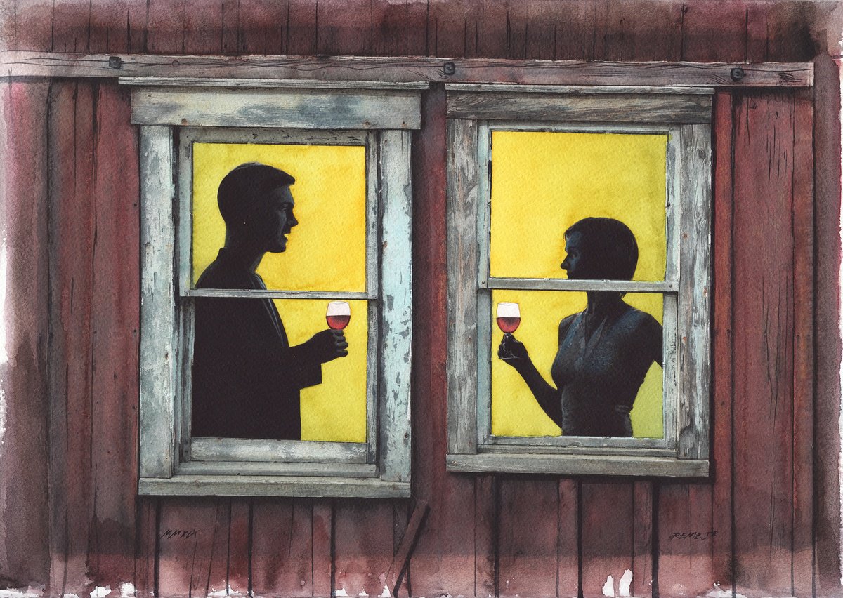 Photorealistic Portrait Watercolour By Reme Jr., 20 X 14", After Work, Original Artwork