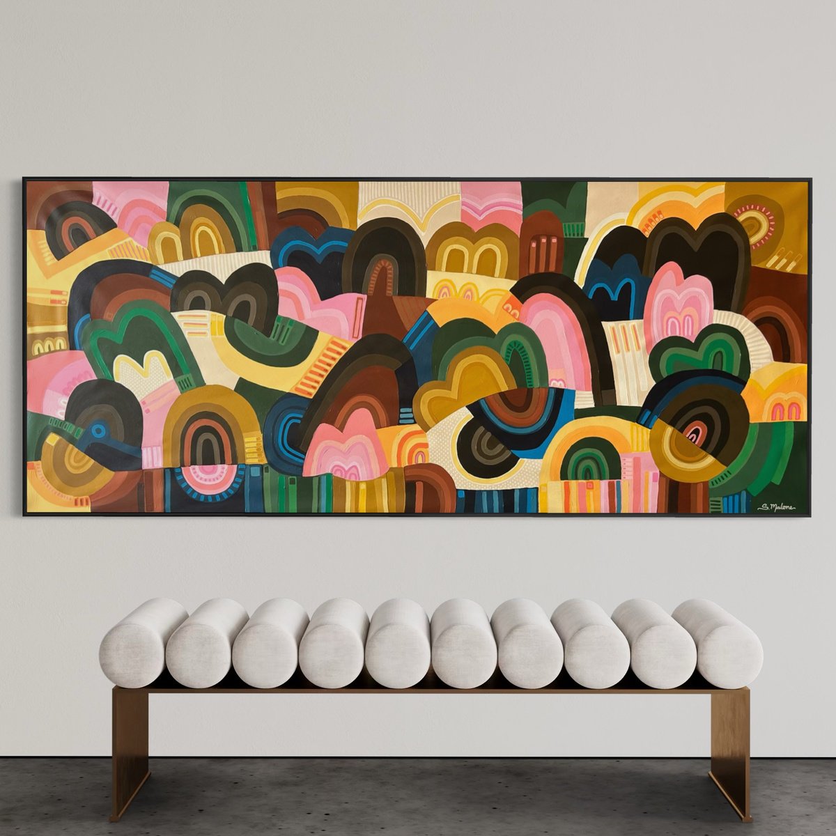 Autumn Across The Happy Hills By Samantha Malone, 79 X 34, Artwork For Sale On Artfinder