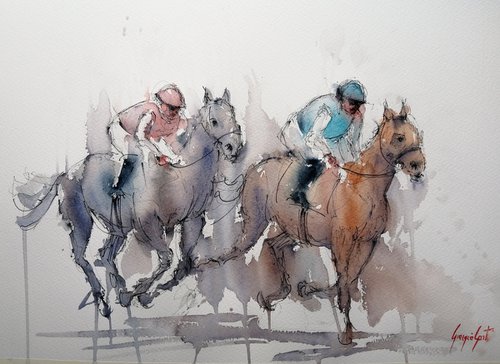 the horse race 41 by Giorgio Gosti