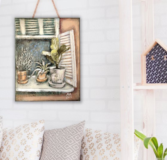 Plants on the windowsill