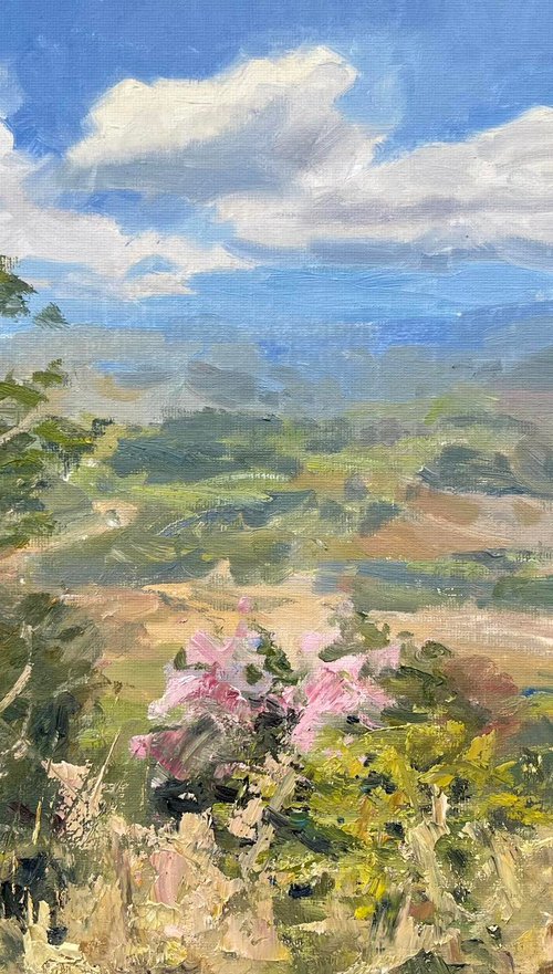 “At the Mountainside on a Day the Sky Opens” by Sarawut Donrasri