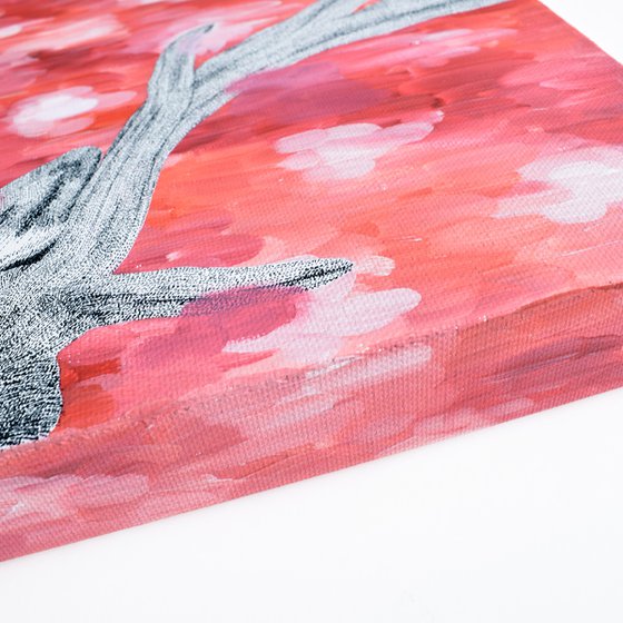 "Peekaboo" Fallow Deer Painting on Canvas