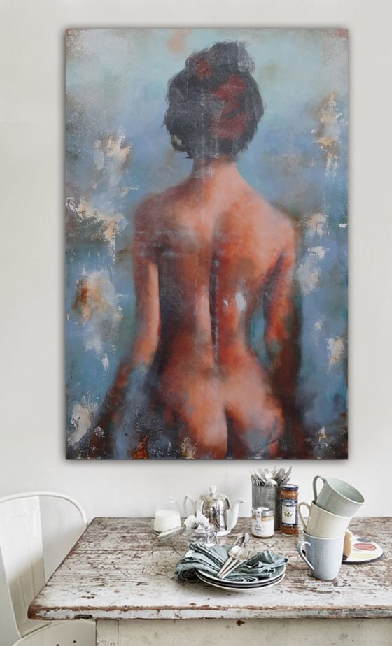 raw nude blues (120 x 80 cm)
