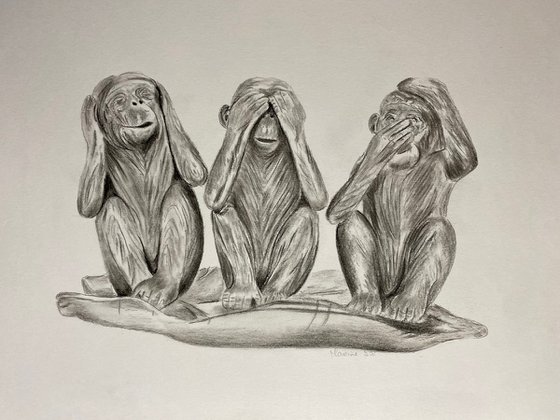 The three wise monkeys