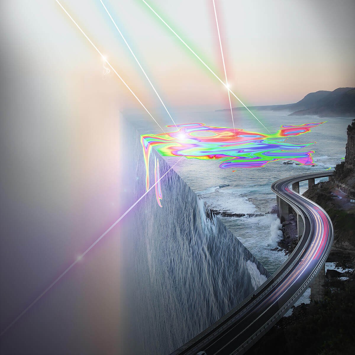 Surrealistic Still Life Print By Vanessa T Stefanova, 20 X 20", Flat Earth, Original Artwork