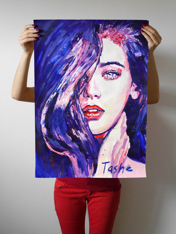 Purple  50X70cm