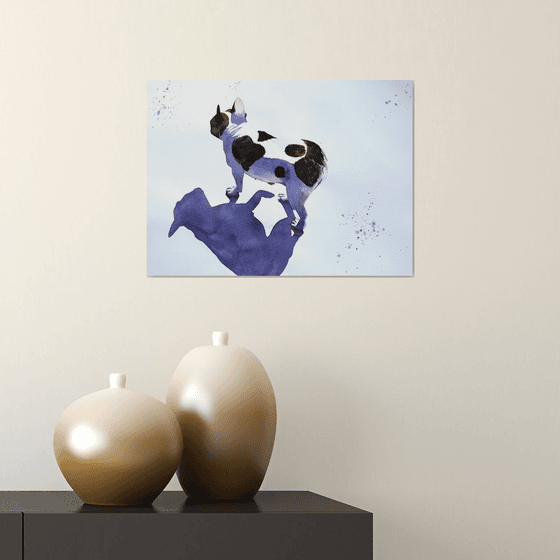 Black White Dog French Bulldog