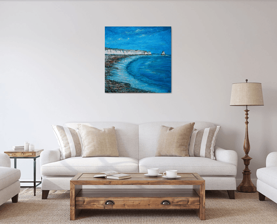 Freshwater Cliffs II ( Large 80 cm x80 cm)