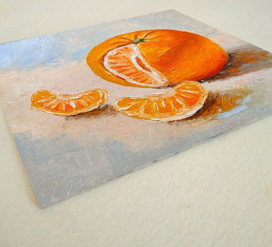 Still life with tangerine