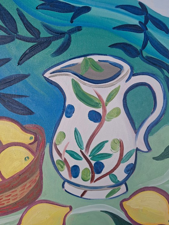 Still Life with Winter Lemons