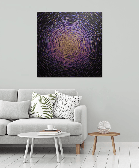 Vast amethyst gold radiance