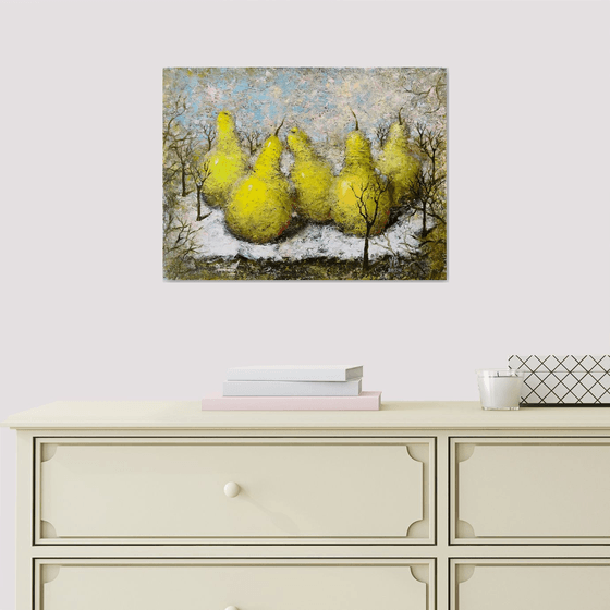 Fruit Pears in nature