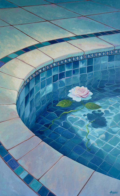 "FLOATING ROSE" by Lisbeth Ascanio