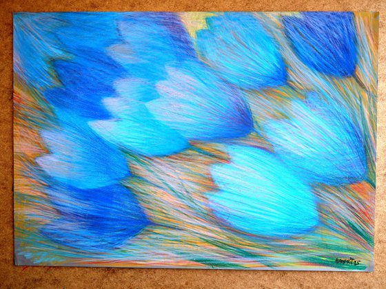 Tulips and Butterfly