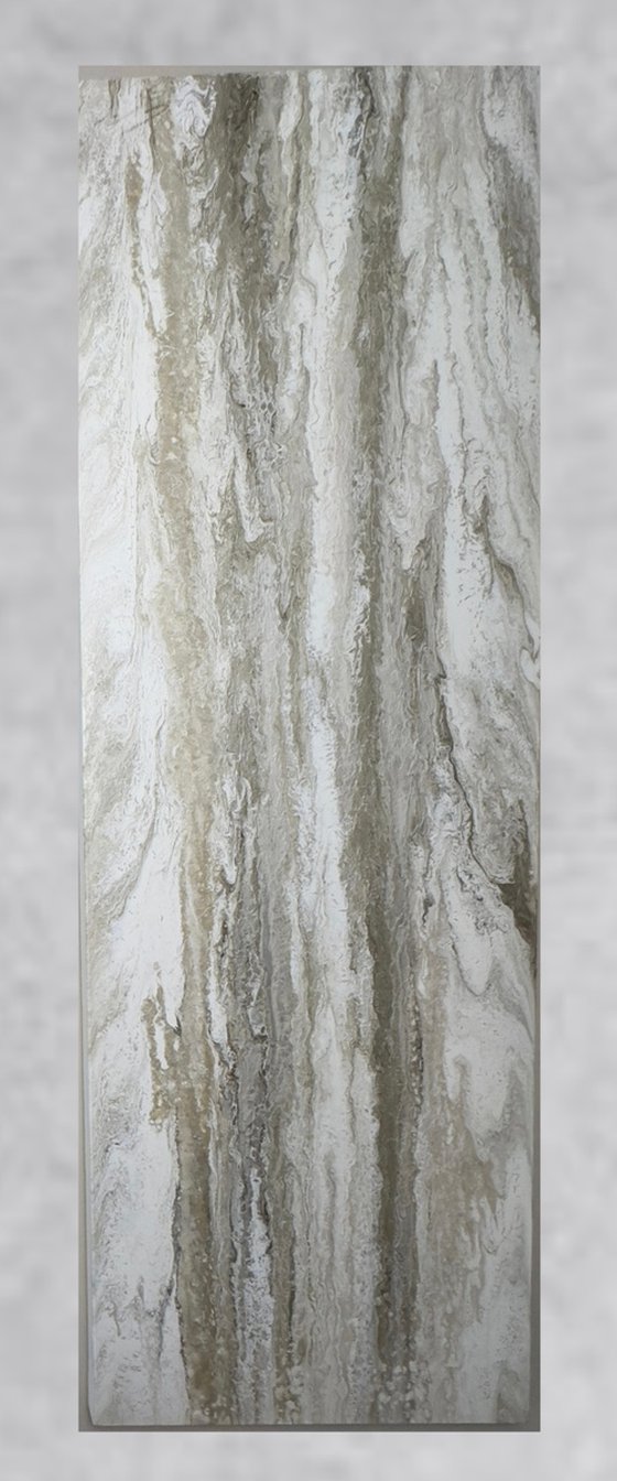 Voile (Single Panel) — Neutral Abstract