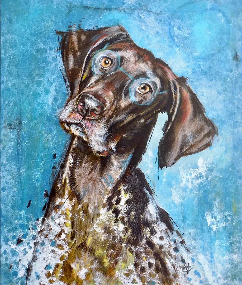 German pointer painting called 