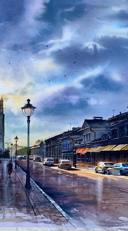 Moscow street by Igor Dubovoy